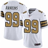 Nike Men & Women & Youth Saints 99 Sheldon Rankins White Color Rush Limited Jersey,baseball caps,new era cap wholesale,wholesale hats
